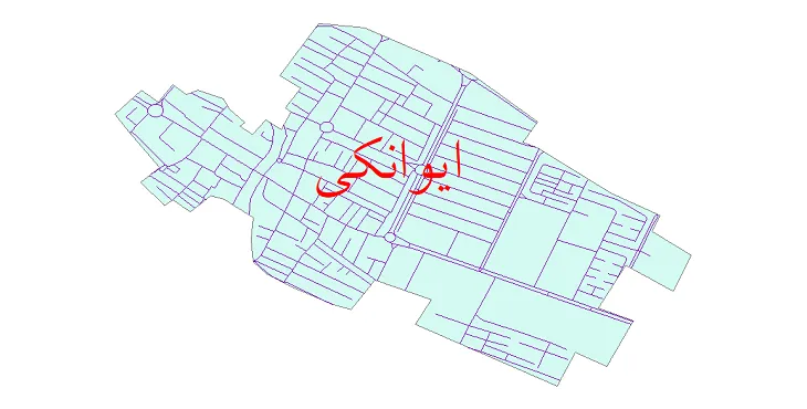 دانلود نقشه شیپ فایل شبکه معابر شهر ایوانکی