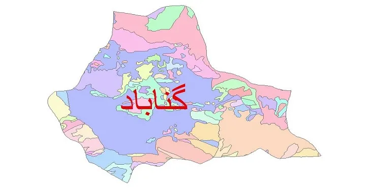 نقشه شیپ فایل (GIS) زمین‌ شناسی شهرستان گناباد