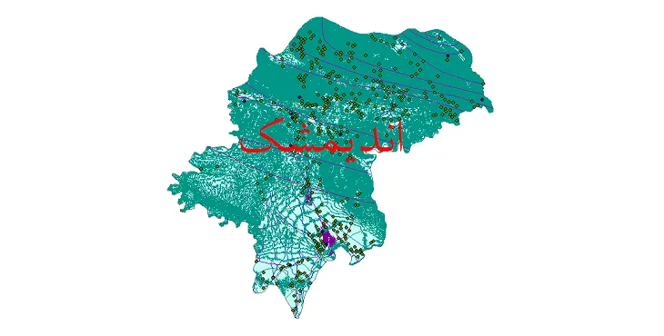 دانلود نقشه های شیپ فایل شهرستان اندیمشک + کاملترین لایه GIS