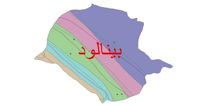 نقشه شیپ‌ فایل اقلیم‌شناسی شهرستان بینالود + 7 لایه اقلیمی