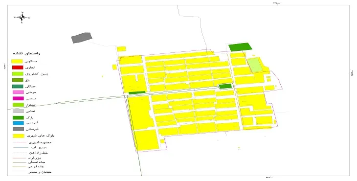 نقشه شیپ فایل (GIS) شهر فتح المبین 1404 + عکس با کیفیت