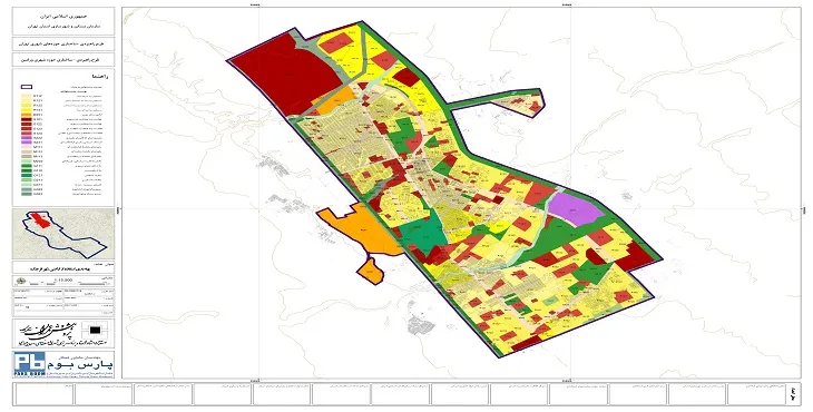 دانلود طرح جامع شهر قرچک سال 90 + آلبوم نقشه ها