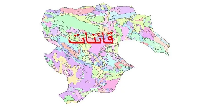 نقشه شیپ فایل (GIS) زمین‌ شناسی شهرستان قائنات