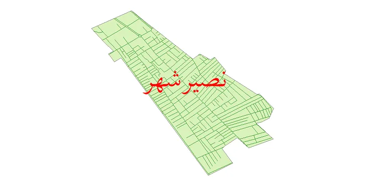 دانلود نقشه شیپ فایل شبکه معابر شهر نصیر شهر