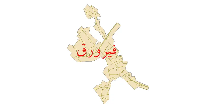 دانلود نقشه شیپ فایل شبکه معابر شهر فیرورق