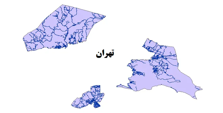 جدیدترین نقشه شیپ فایل راه های شهرستان تهران + PDF