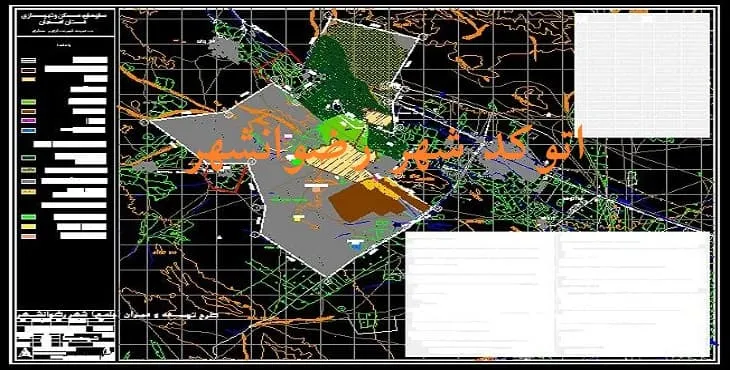 دانلود نقشه اتوکد (Autocad) شهر رضوانشهر اصفهان سال 89
