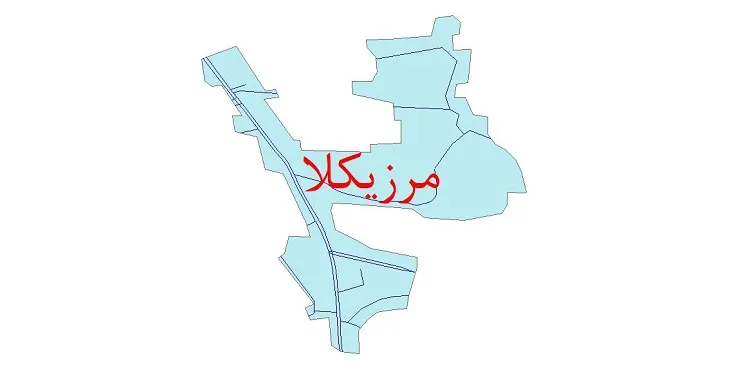 دانلود نقشه شیپ فایل شبکه معابر شهر مرزیکلا