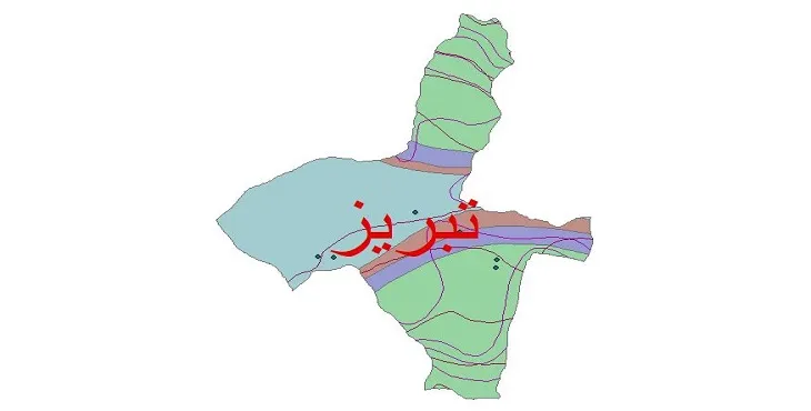 نقشه شیپ‌ فایل اقلیم‌شناسی شهرستان تبریز + 7 لایه اقلیمی