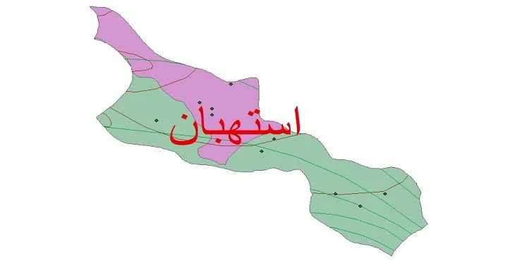 نقشه شیپ‌ فایل اقلیم‌شناسی شهرستان استهبان + 7 لایه اقلیمی