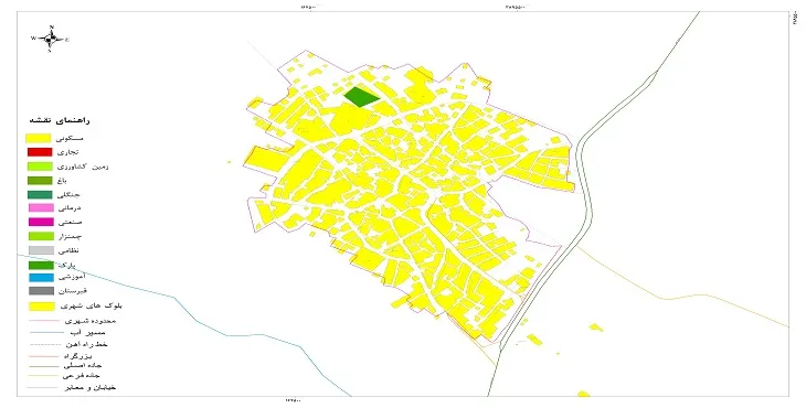 جدیدترین نقشه شهر بلبان آباد | قابل چاپ + کیفیت بالا