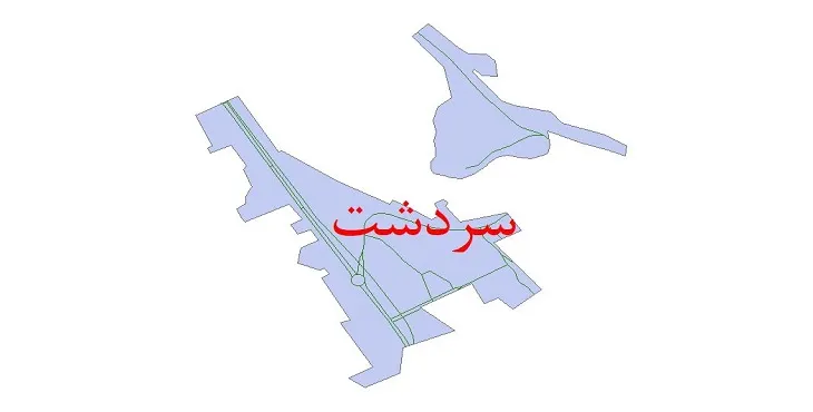 دانلود نقشه شیپ فایل شبکه معابر شهر سردشت هرمزگان