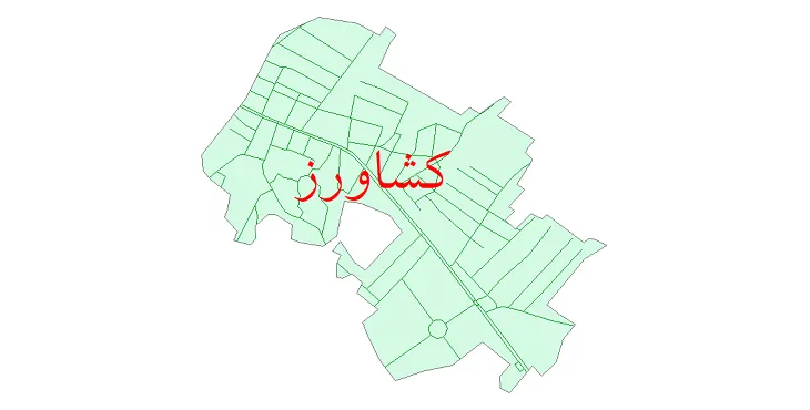 دانلود نقشه شیپ فایل شبکه معابر شهر کشاورز