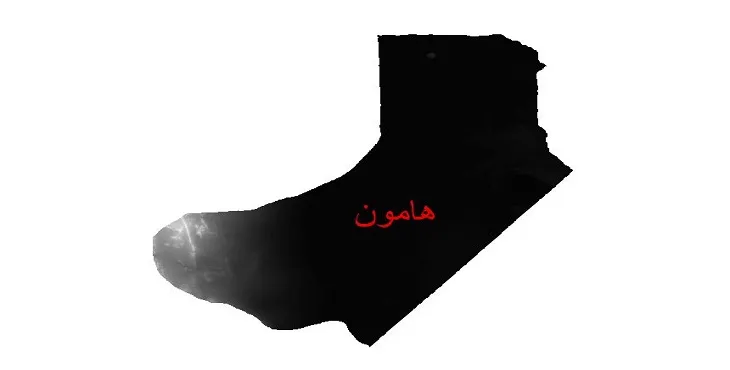 دانلود نقشه دم (DEM) شهرستان هامون | دقت 30 متر