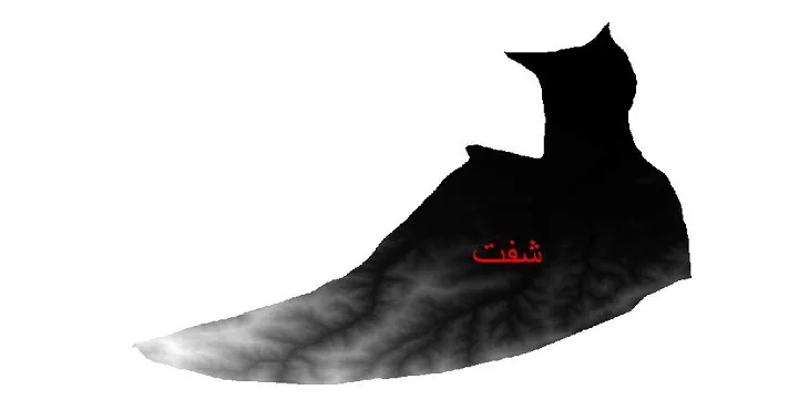 دانلود نقشه دم (DEM) شهرستان شفت | دقت 30 متر