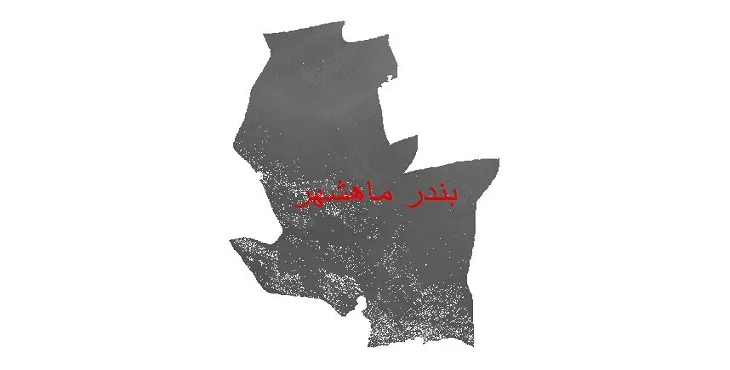 دانلود نقشه دم (DEM) شهرستان بندر ماهشهر | دقت 30 متر