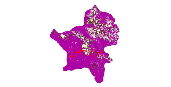 دانلود نقشه های شیپ فایل شهرستان بروجن + کاملترین لایه GIS