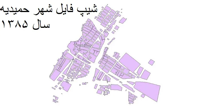 دانلود شیپ فایل بلوک آماری شهر حمیدیه