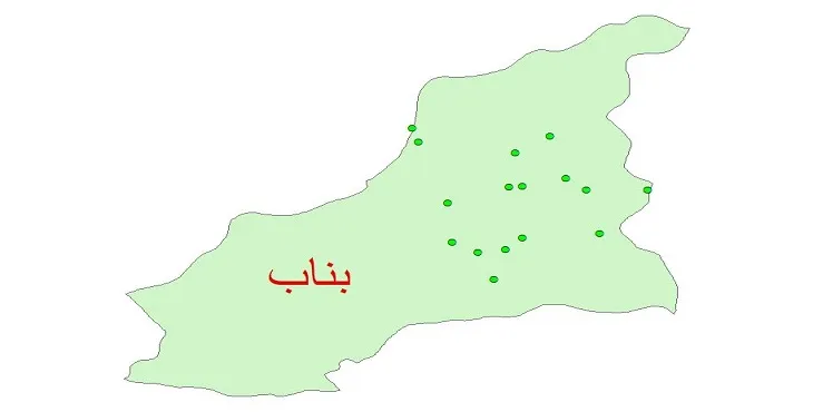 دانلود نقشه شیپ فایل کیفیت آب چاه های شهرستان بناب