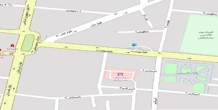 دانلود نقشه شهر بندر ترکمن + pdf با کیفیت بالا