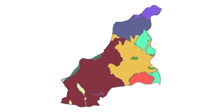 بروزترین نقشه شیپ فایل کاربری اراضی شهرستان بناب + PDF 