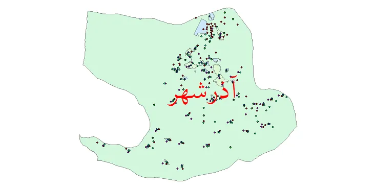 دانلود نقشه جمعیت نقاط شهری و روستایی شهرستان آذرشهر از سال 1335 تا 1395