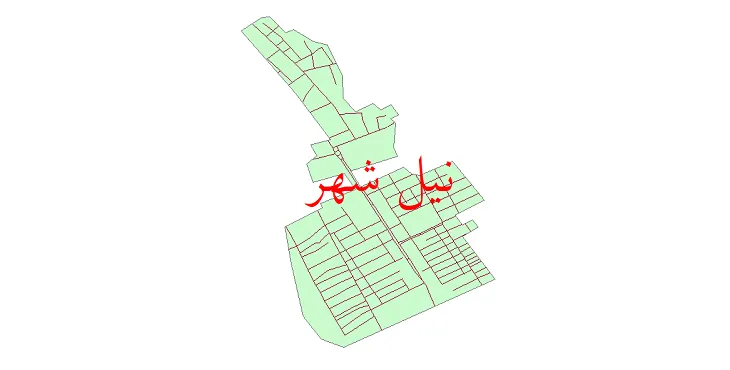 دانلود نقشه شیپ فایل شبکه معابر نیل شهر
