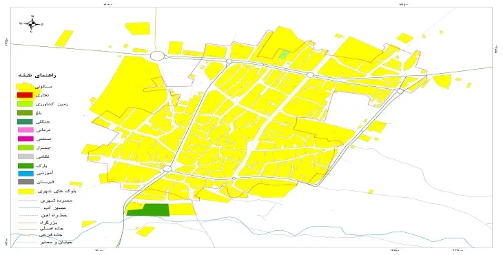 نقشه شیپ فایل (GIS) شهر مهربان 1404 + عکس با کیفیت