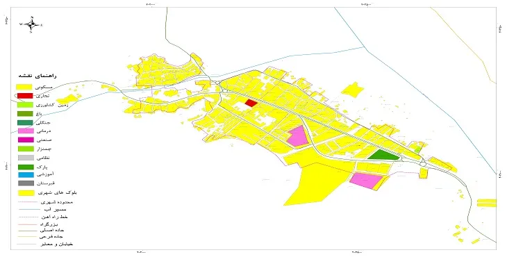 نقشه شیپ فایل (GIS) شهر ماهنشان 1404 + عکس با کیفیت