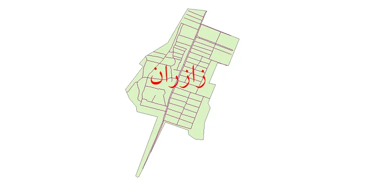 دانلود نقشه شیپ فایل شبکه معابر شهر زازران