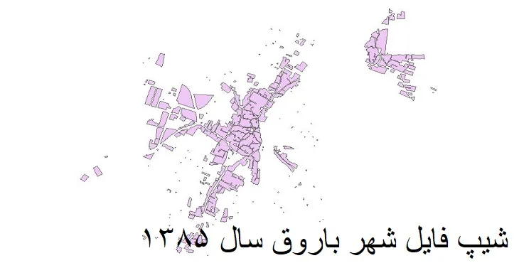 دانلود شیپ فایل بلوک آماری شهر باروق