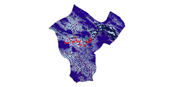 دانلود نقشه های شیپ فایل شهرستان فریدن + کاملترین لایه GIS