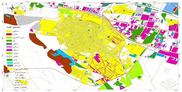 نقشه شیپ فایل (GIS) شهر قدس 1404 + عکس با کیفیت