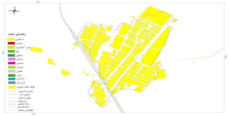 نقشه شیپ فایل (GIS) شهر دلگشا 1404 + عکس با کیفیت