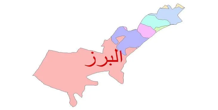 نقشه شیپ فایل (GIS) زمین‌ شناسی شهرستان البرز