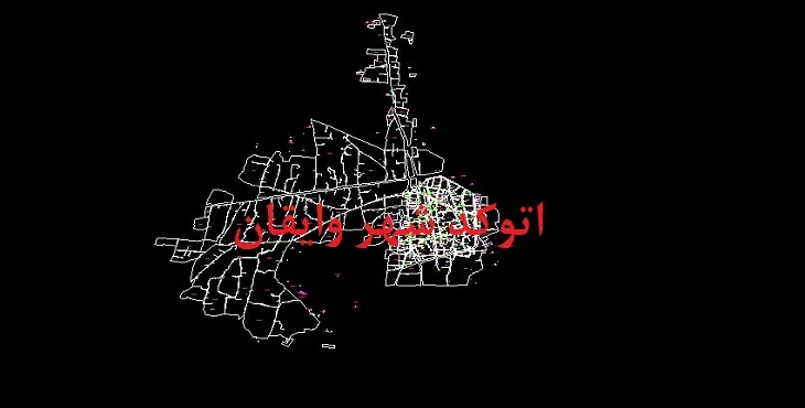 دانلود نقشه اتوکد شهر وایقان