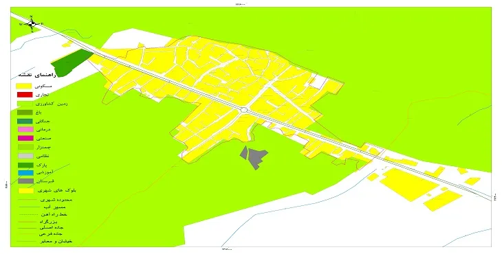 نقشه شیپ فایل (GIS) شهر چاپشلو 1404 + عکس با کیفیت