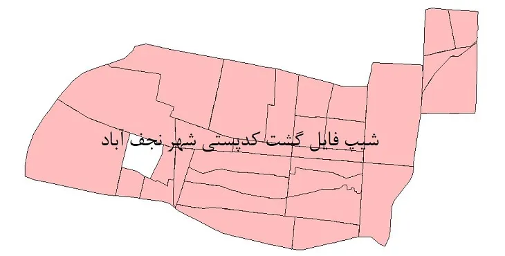  دانلود نقشه شیپ فایل کدپستی شهر نجف آباد