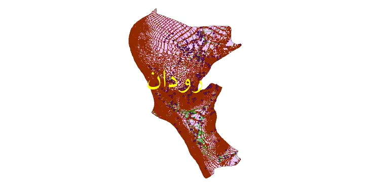 دانلود نقشه های شیپ فایل شهرستان رودان + کاملترین لایه GIS