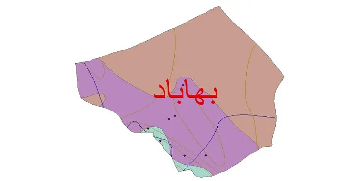 نقشه شیپ‌ فایل اقلیم‌شناسی شهرستان بهاباد + 7 لایه اقلیمی