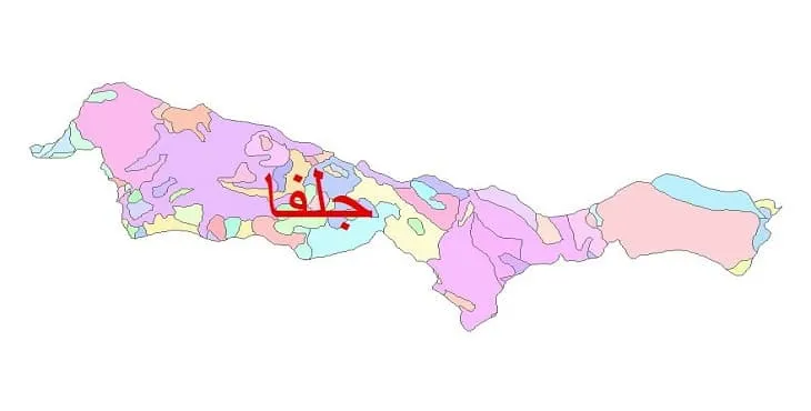 نقشه شیپ فایل (GIS) زمین‌ شناسی شهرستان جلفا