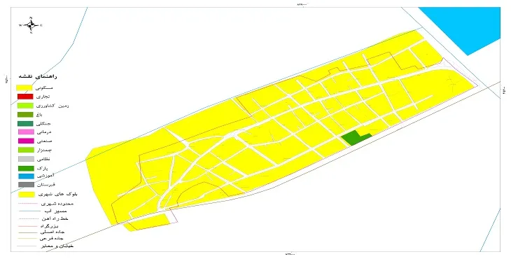 جدیدترین نقشه شهر اینچه برون | قابل چاپ + کیفیت بالا