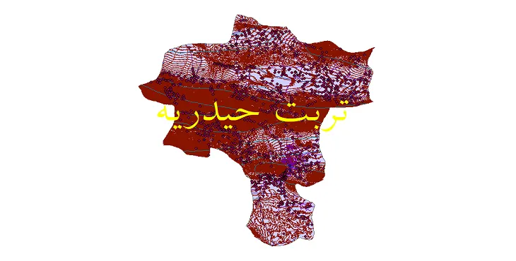 دانلود نقشه های شیپ فایل شهرستان تربت حیدریه+کاملترین لایه GIS