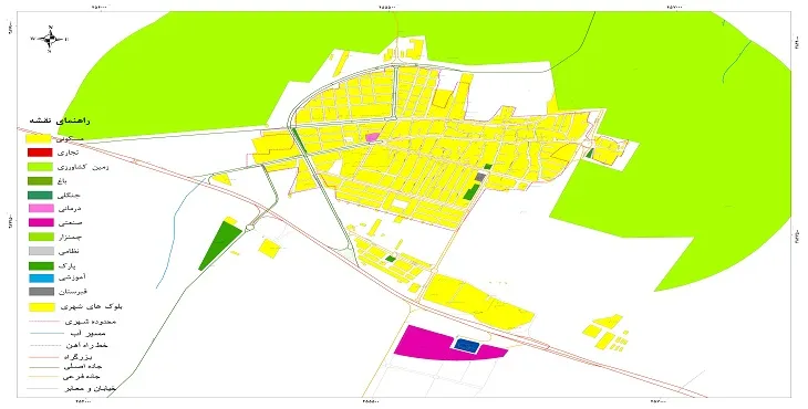 جدیدترین نقشه شهر جعفریه | قابل چاپ + کیفیت بالا