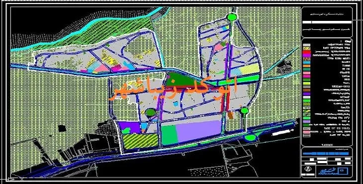 دانلود نقشه اتوکد (Autocad) شهر زیباشهر سال 89