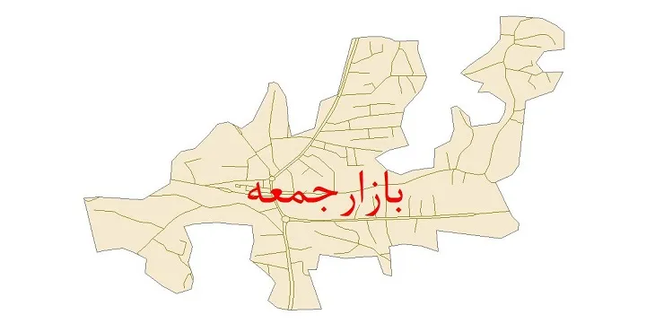 دانلود نقشه شیپ فایل شبکه معابر شهر بازار جمعه