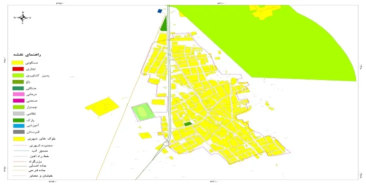 جدیدترین نقشه شهر بردخون | قابل چاپ + کیفیت بالا