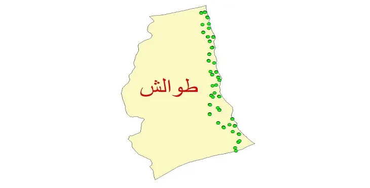 دانلود نقشه شیپ فایل کیفیت آب چاه های شهرستان تالش