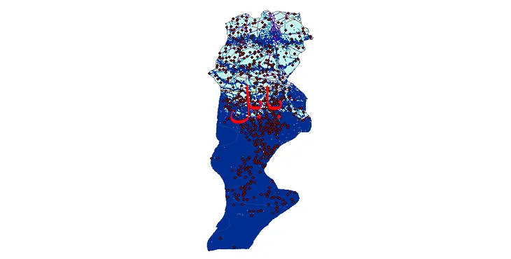 دانلود نقشه های شیپ فایل شهرستان بابل + کاملترین لایه GIS