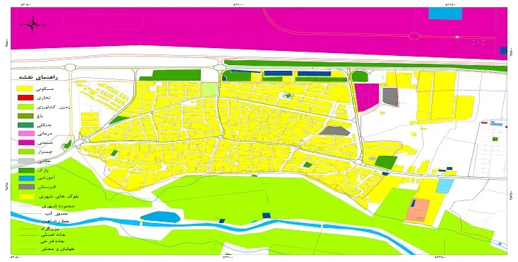 جدیدترین نقشه شهر چمگردان | قابل چاپ + کیفیت بالا